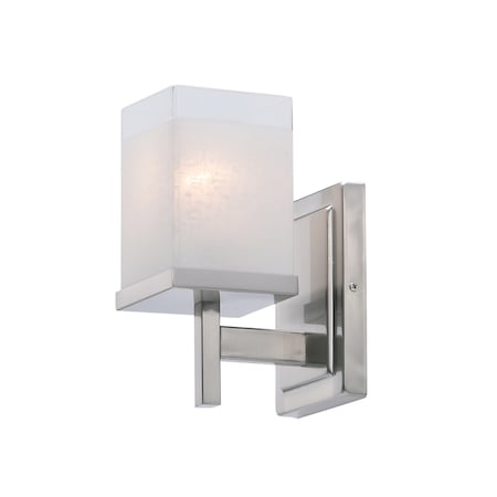 Maxim Lighting Tetra 1-Light 5" Wide Satin Nickel Vanity Light 2151LNSN
